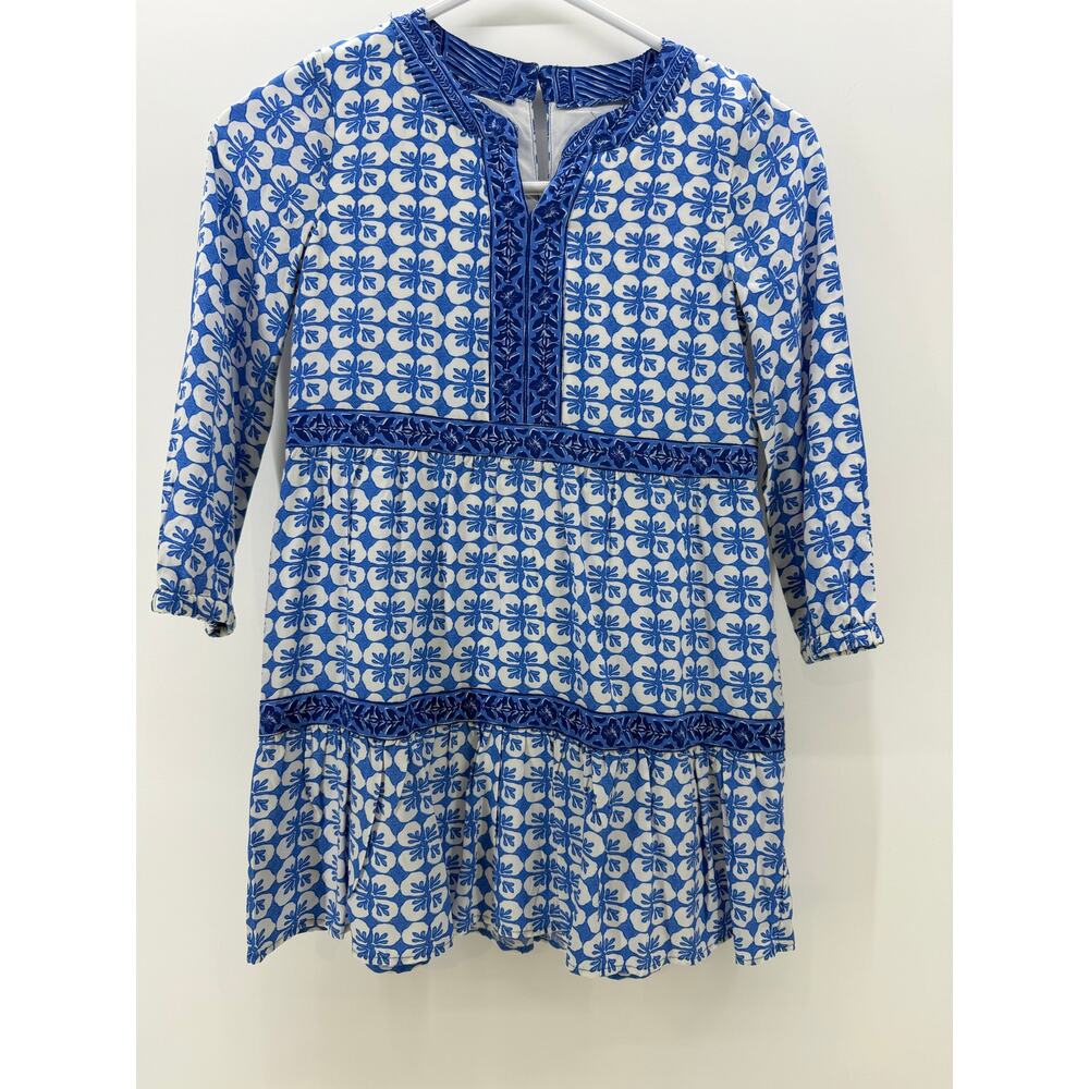 Girls Vineyard Vines Dress Hydrangea Floral Dress Coastal Vibes Small NWT